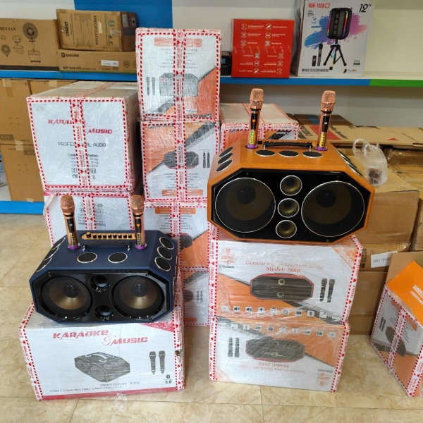 Loa xách tay V-225 D18 - Loa karaoke 18 đường tiếng [BH 12 tháng]