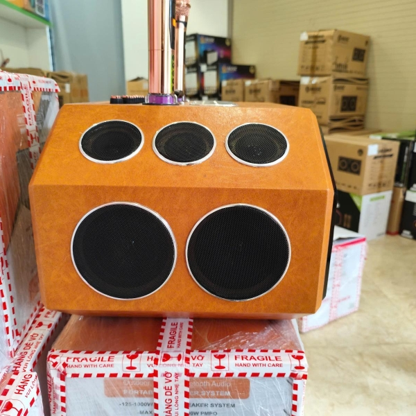 Loa xách tay V-225 D18 - Loa karaoke 18 đường tiếng [BH 12 tháng]