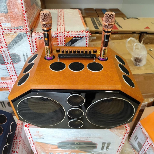 Loa xách tay V-225 D18 - Loa karaoke 18 đường tiếng [BH 12 tháng]