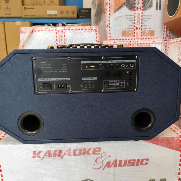 Loa xách tay V-220 D18 - Loa karaoke 18 đường tiếng, 2 bass 20cm [BH 12 tháng]