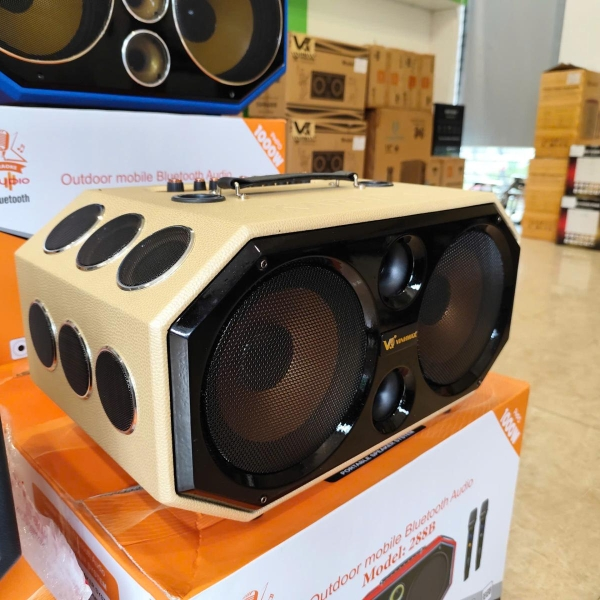 Loa xách tay V-220 D16 - Loa karaoke 2 bass 20 16 đường tiếng [BH 12 tháng]