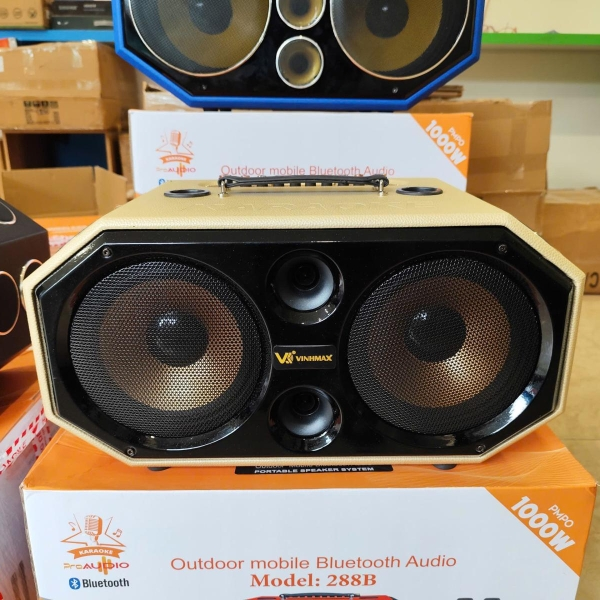 Loa xách tay V-220 D16 - Loa karaoke 2 bass 20 16 đường tiếng [BH 12 tháng]