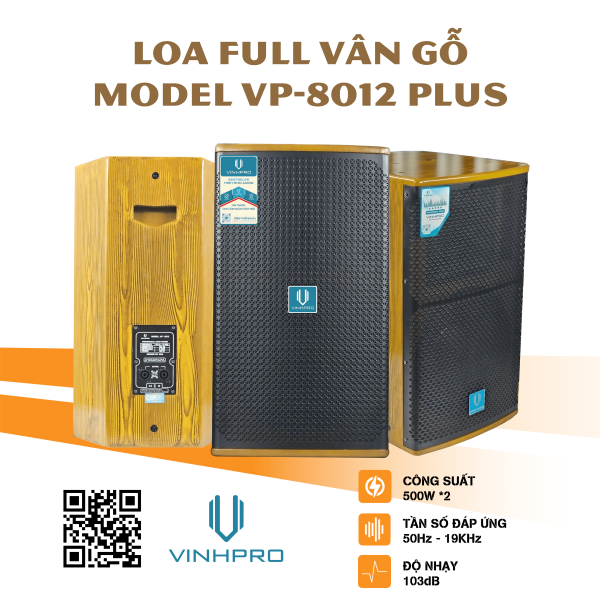 Loa Full Vân Gỗ VinhPro VP8012 Plus