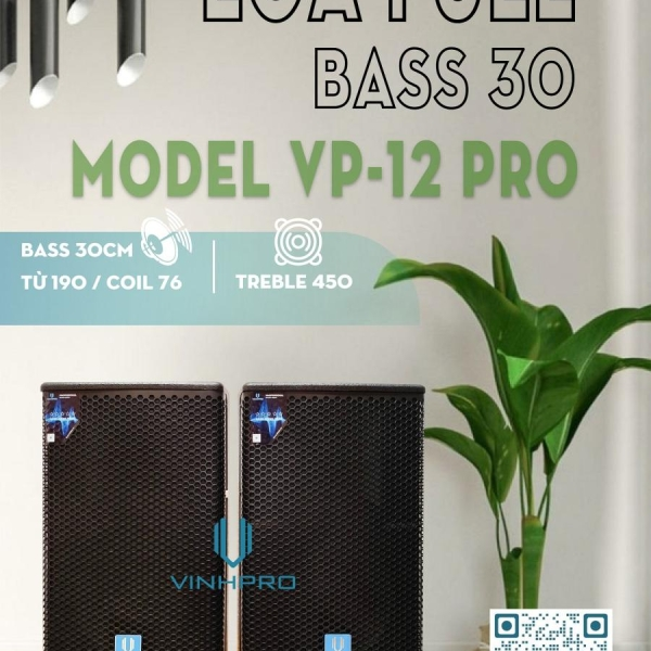 LOA FULL VINHPRO VP-12 PRO LOA FULL BASS 30 BẢO HÀNH 12 THÁNG