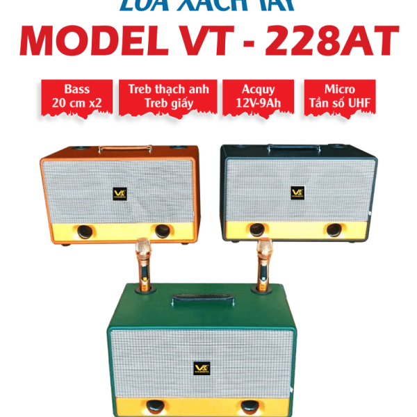 LOA XÁCH TAY VT-228AT THƯƠNG HIỆU VINHMAX