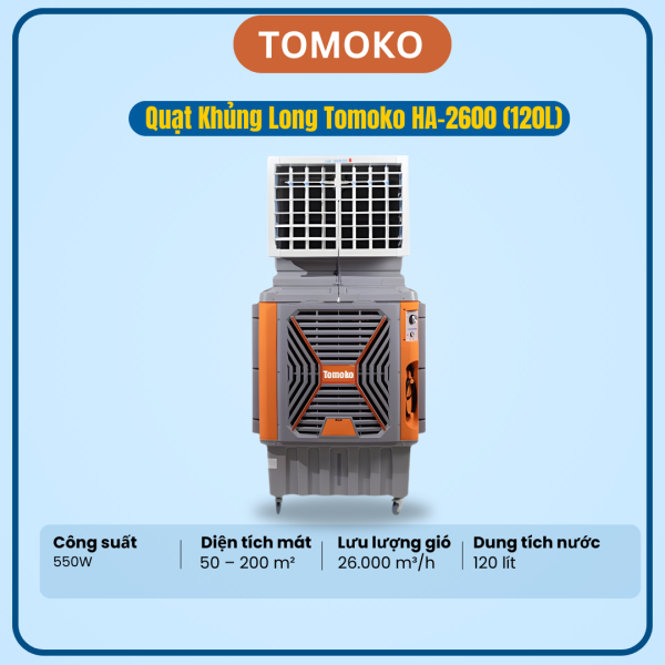 QUẠT KHỦNG LONG TOMOKO HA-2600 (120L)