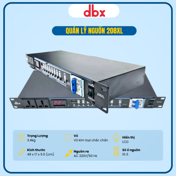 QUẢN LÝ NGUỒN DBX 208XL