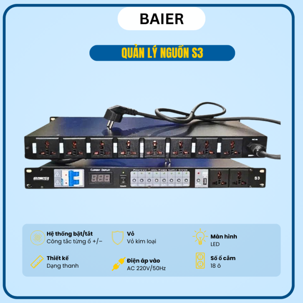 QUẢN LÝ NGUỒN BAIER – S3