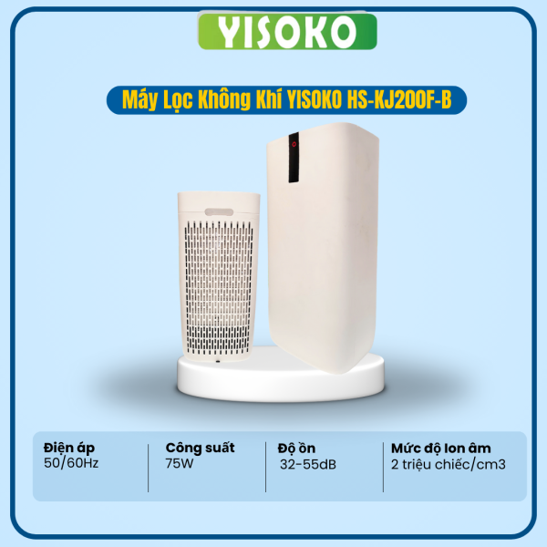 MÁY LỌC KHÔNG KHÍ YISOKO HS-KJ200F-B