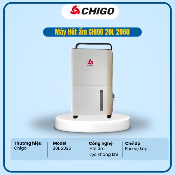 MÁY HÚT ẨM CHIGO 20L 2060