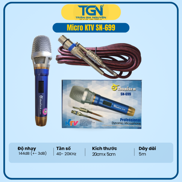 MICRO CÓ DÂY SHUNISON KTV SN-699