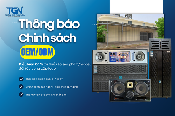 THÔNG BÁO CHÍNH SÁCH OEM/ODM