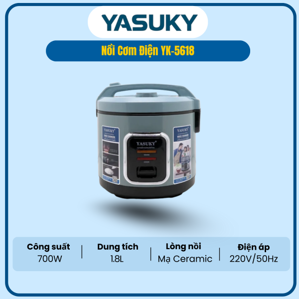NỒI CƠM ĐIỆN YASUKY YK-5618