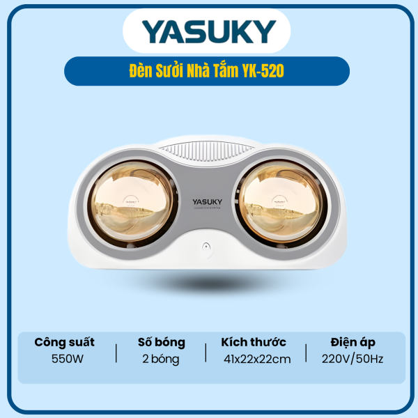 ĐÈN SƯỞI NHÀ TẮM YASUKY YK-520
