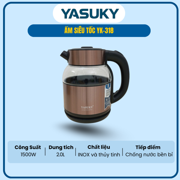 ẤM SIÊU TỐC YASUKY YK-318