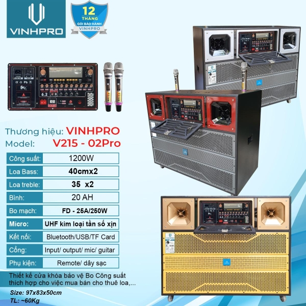 Loa Bình VINHPRO V215-02PRO