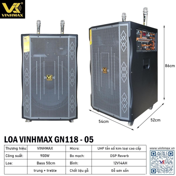 Loa bình VINHMAX GN118-05