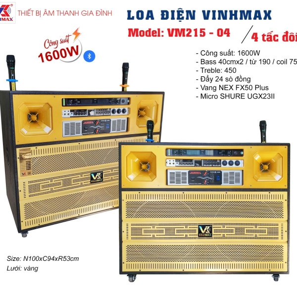 Loa điện VINHMAX VM215-04