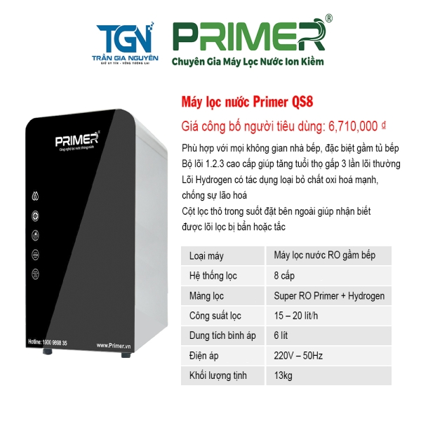 Máy lọc nước Primer QS8