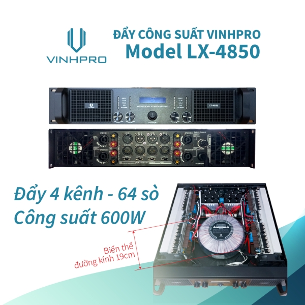 Đẩy Nhập Vinhpro LX-4850(4x600W)