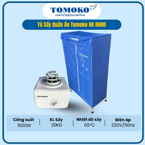 TỦ SẤY QUẦN ÁO HA 8600